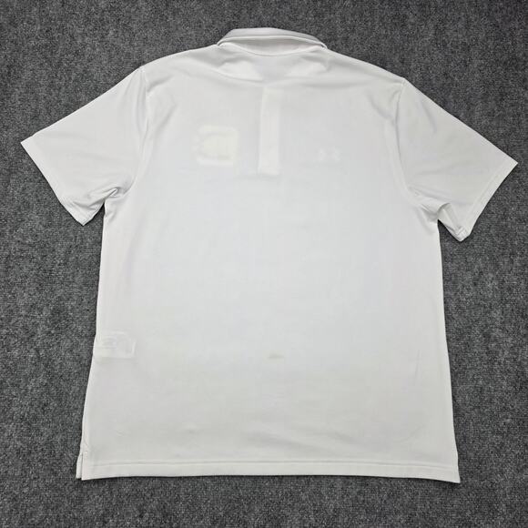 South Carolina Gamecocks Shirt Mens Large White Polo NCAA College Under Armour - Picture 4 of 16